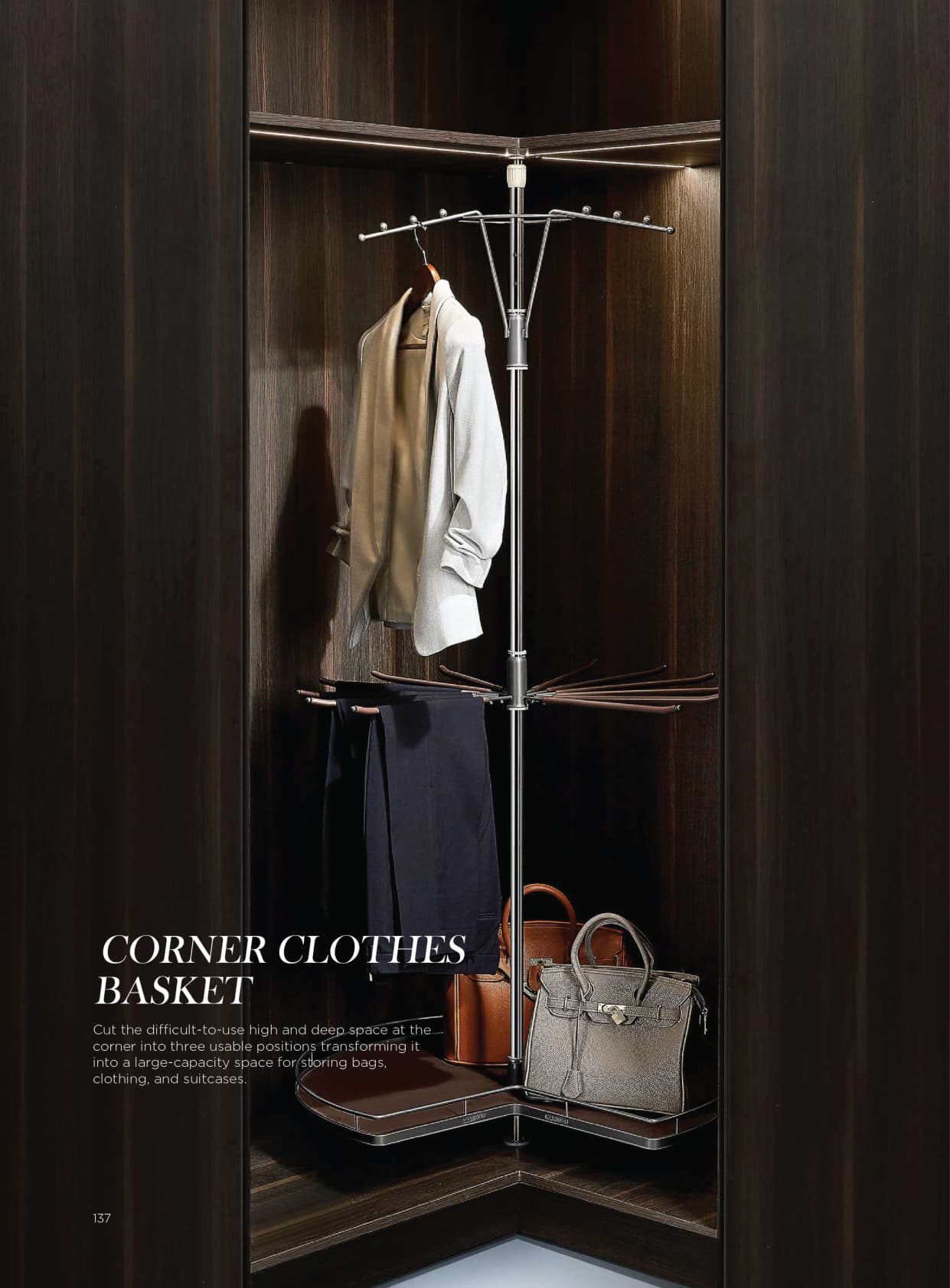 Corner Clothes Basket